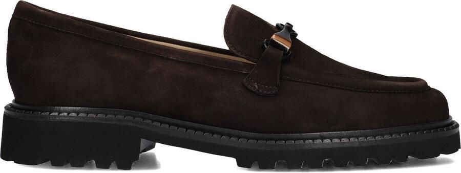 Brunate 10768 Loafers Suède Instapper Dames Bruin