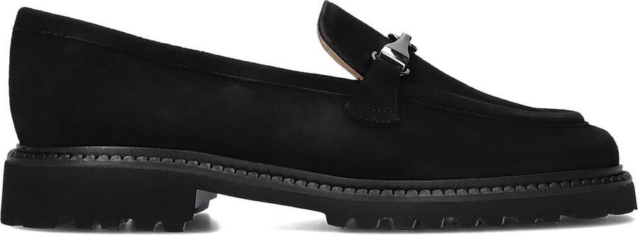 Brunate 10768 Loafers Suède Instapper Dames Zwart