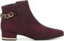 BRUNATE Enkellaarsjes Dames 38322 Maat: 39 Materiaal: Suède Kleur: Rood - Thumbnail 1