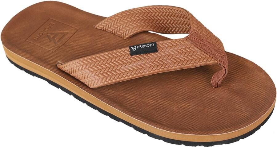 Brunotti Algheri Hazel Brown Herenslippers Teenslippers - Foto 2