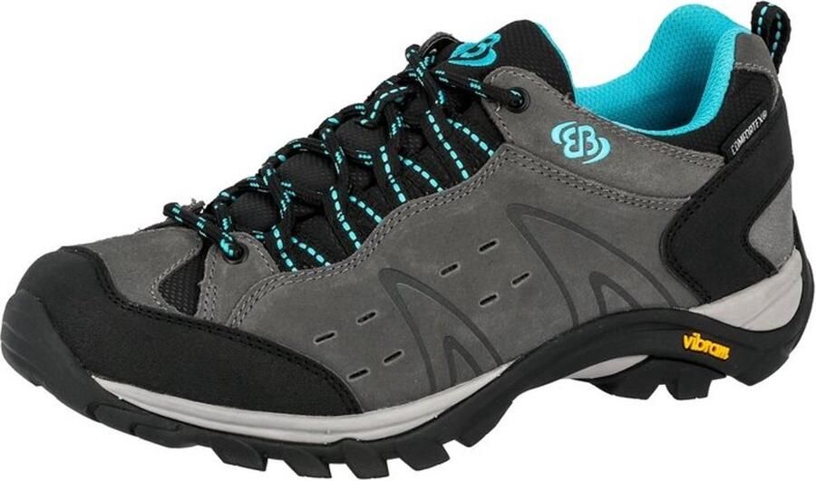 Brütting wandelschoenen dames Mount Bona Low Grijs Turquoise