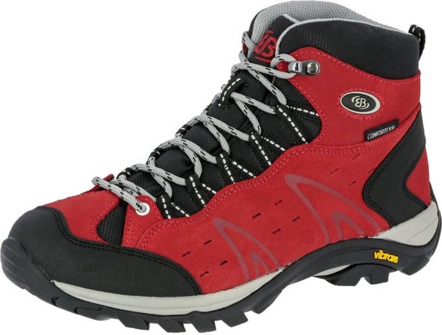 Brütting wandelschoenen voor dames Mount Bona High Rood Zwart