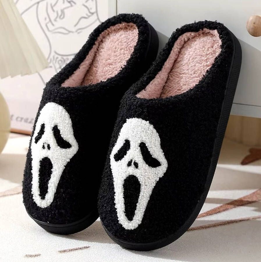 Budino Halloween Pantoffels Smiley Sloffen Pantoffels Sloffen en Scream Doodskop