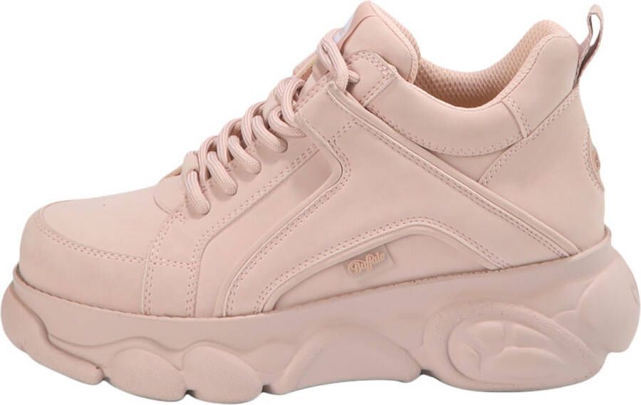 Buffalo CLD Corin Low Vegan Sneakers Roze Dames - Schoenen.nl