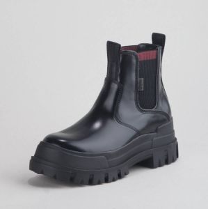 Buffalo Aspha Chelsea Black Imi Nappa Vegan Zwart