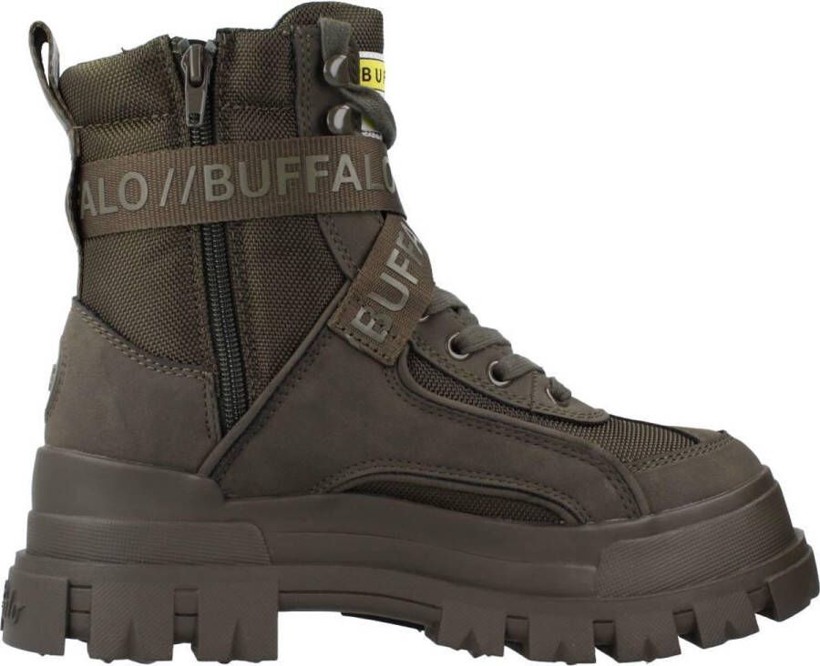 Buffalo Aspha Com1 Laceup Mid Fashion sneakers Schoenen khaki maat: 41 beschikbare maaten:36 37 38 39 40 41