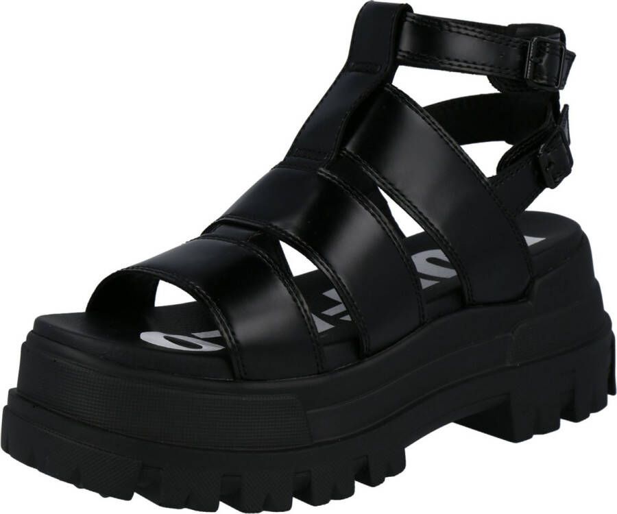 Buffalo Aspha GLD Sandaal zwart Polyurethaan Dames Basics Casual wear Street wear