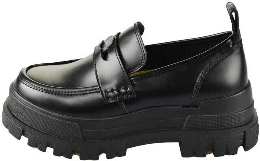 Buffalo ASPHA LOAFER COIN Sandaal zwart Leer