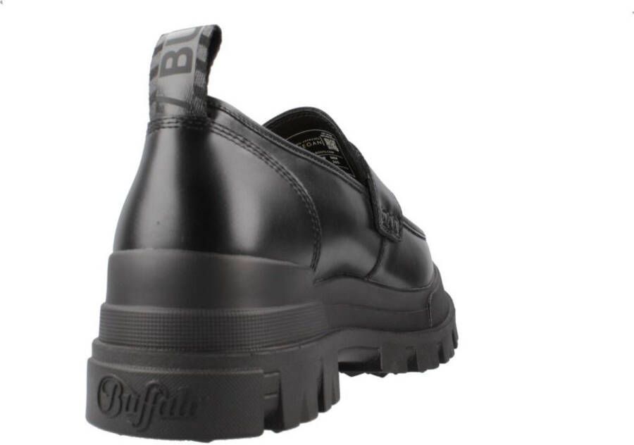 Buffalo Dames Aspha Loafer Platform Moccasin Black Dames