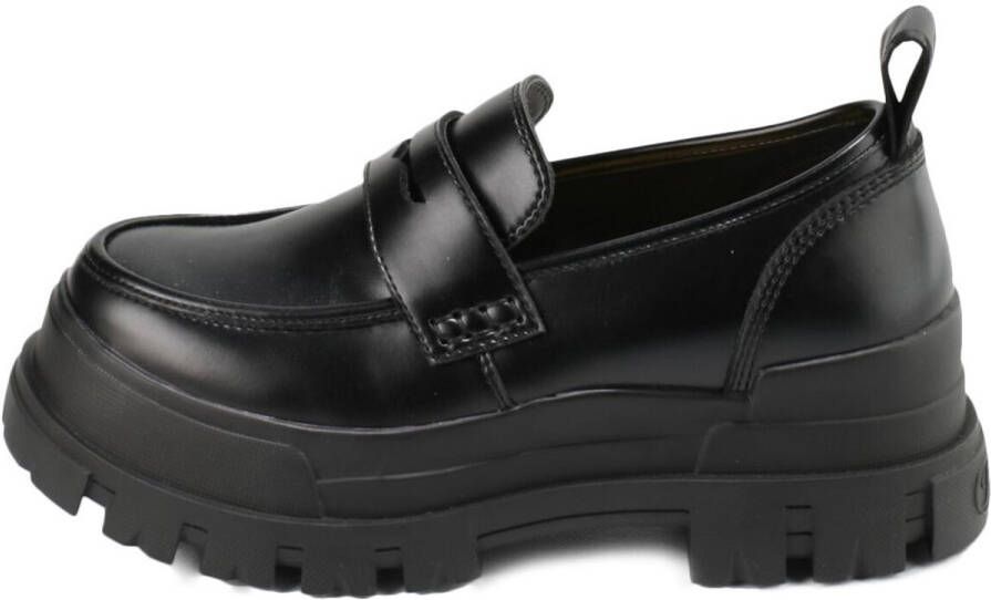 Buffalo Dames Aspha Loafer Platform Moccasin Black Dames