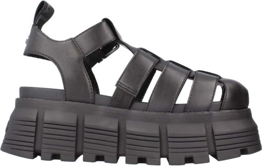 Buffalo Vrouwensandalen van veganistisch nappa Ava Fisher Zwart Dames
