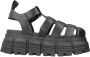 Buffalo Vrouwensandalen van veganistisch nappa Ava Fisher Zwart Dames - Thumbnail 1