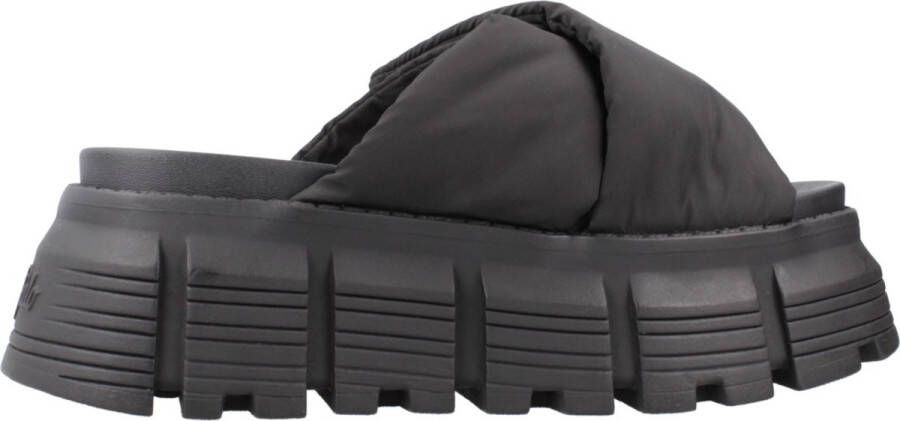 Buffalo Ava Velcross Vegan Slippers Zwart Vrouw