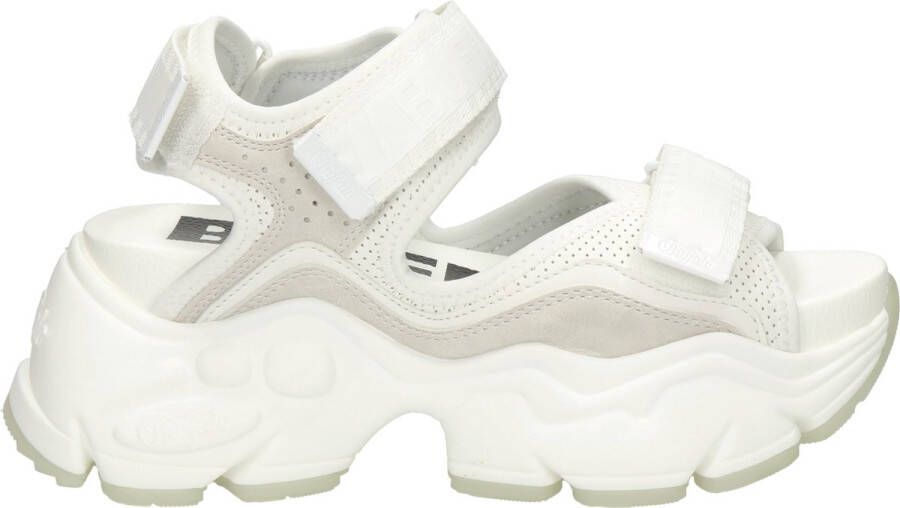 Buffalo Dames Binary O Sleehak Sandaal White Dames - Foto 3