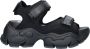 Buffalo dames plateausandaal Binary 0 zwart - Thumbnail 1