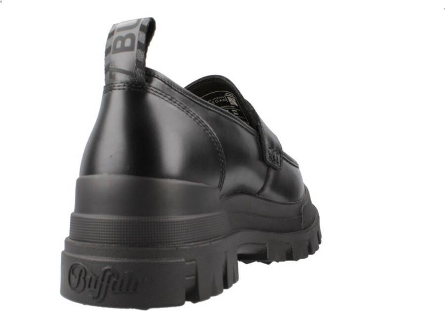 Buffalo Dames Aspha Loafer Platform Moccasin Black Dames