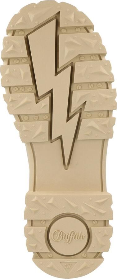 Buffalo Aspha COA Vegan Enkellaarsjes Plat beige - Foto 14