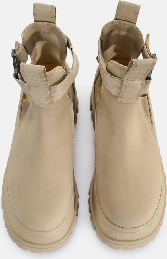 Buffalo Aspha COA Vegan Enkellaarsjes Plat beige - Foto 11