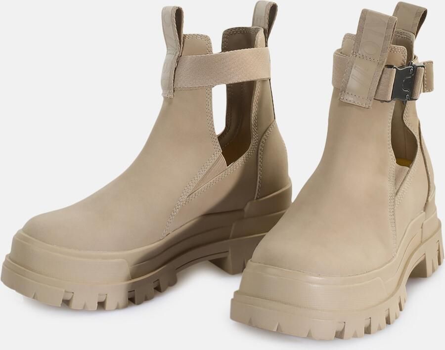 Buffalo Aspha COA Vegan Enkellaarsjes Plat beige - Foto 9