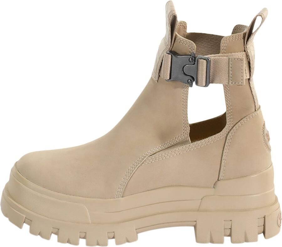 Buffalo Aspha COA Vegan Enkellaarsjes Plat beige - Foto 6