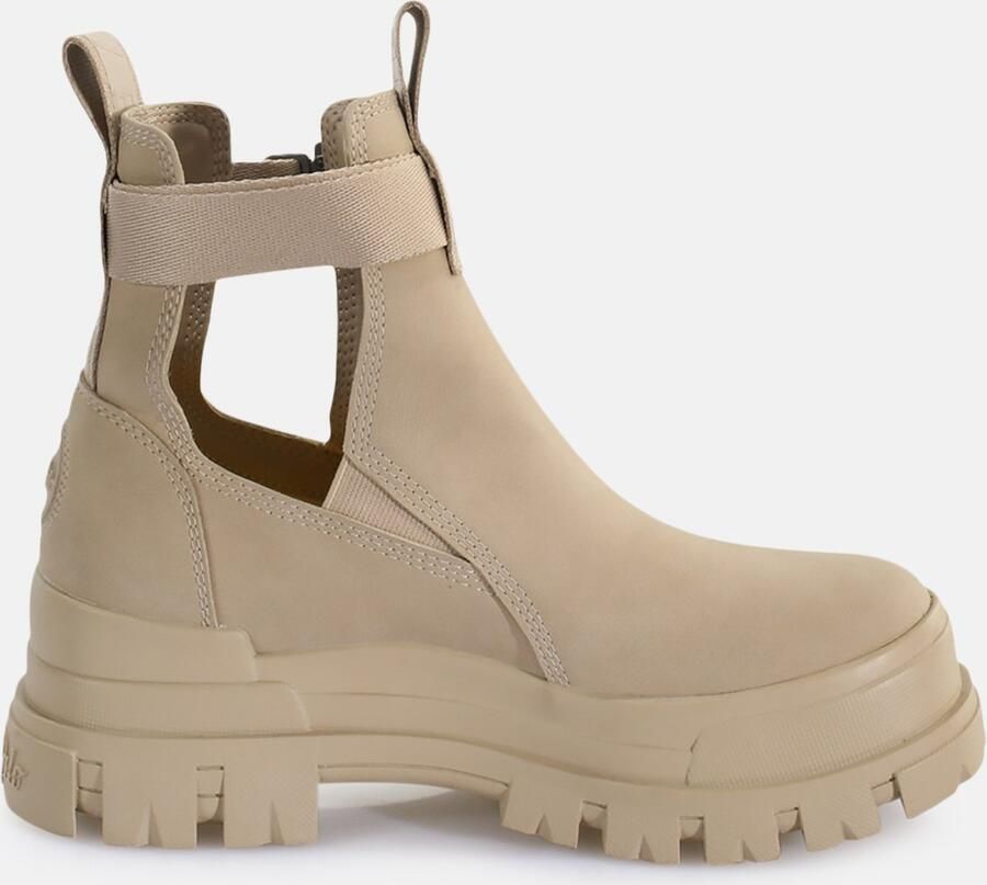 Buffalo Aspha COA Vegan Enkellaarsjes Plat beige - Foto 5