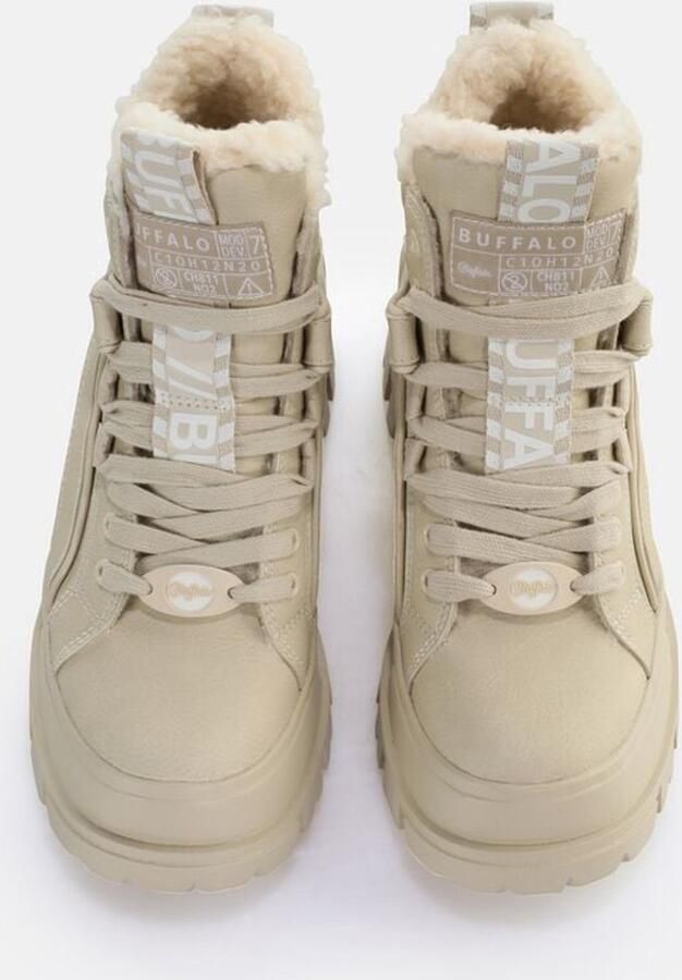 Buffalo Aspha Nc Mid Fashion sneakers Schoenen beige maat: 37 beschikbare maaten:37 38 39 40