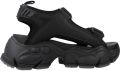 Buffalo Dames plateausandalen Binary Track Zwart - Zwart