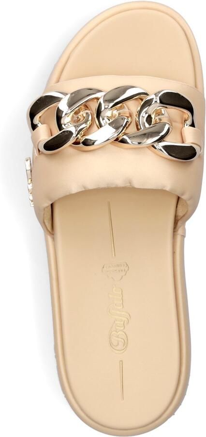 Buffalo dames muiltje Noa Slide Chain 2.0 goud