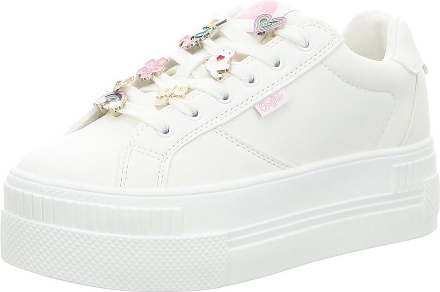 BUFFALO Sneakers laag 'Paired Charms 2.0' wit