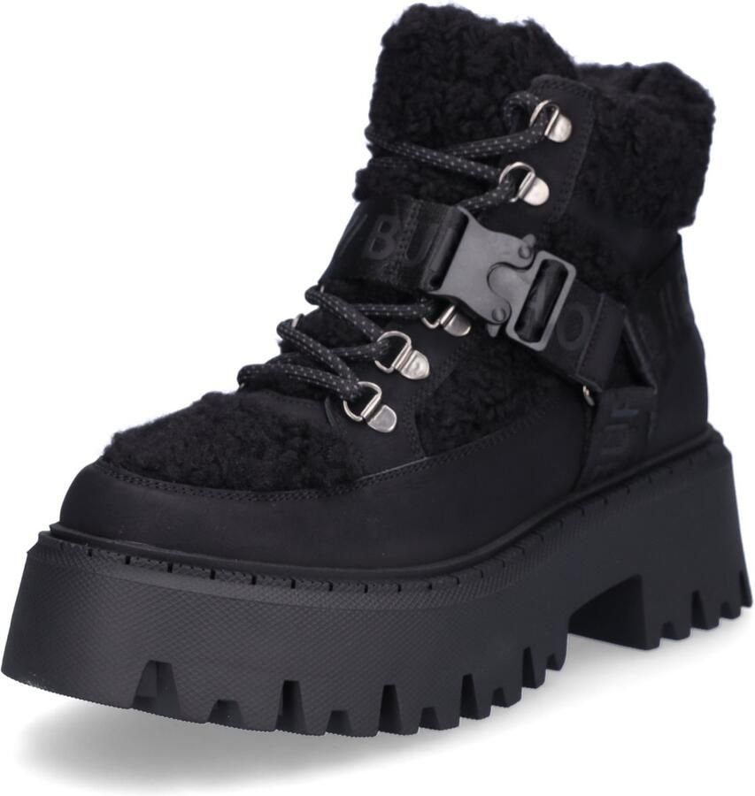Buffalo Plateaulaarsjes Aspen Com Mid Warm Winterboots veterboots enkellaarsje met knuffelige warme voering