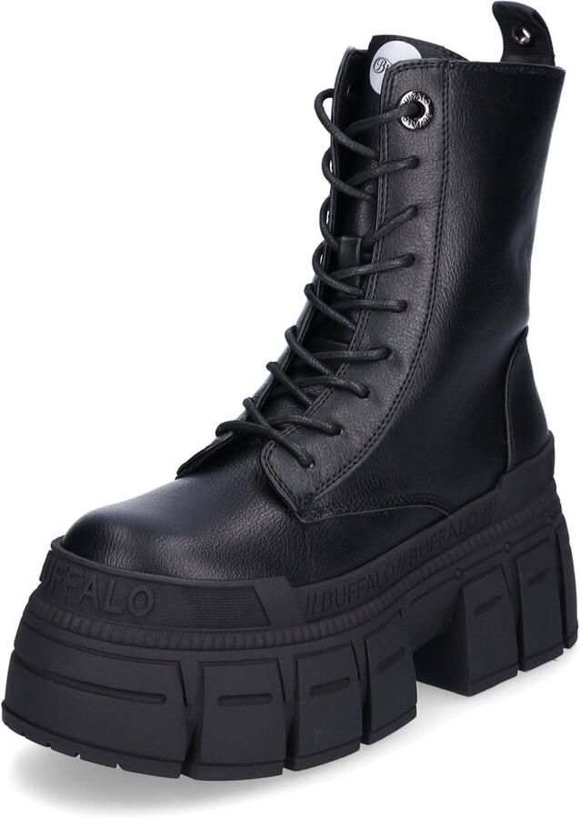 Buffalo dames veterlaars Gospher Lace Up Mid zwart