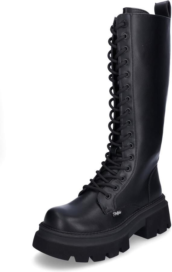 Buffalo dameslaarzen Mave Lace Up Hi zwart