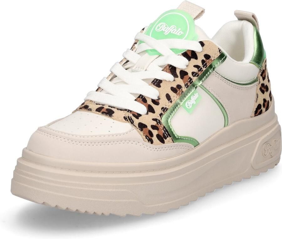 Buffalo damessneaker Vectra Low crème leo
