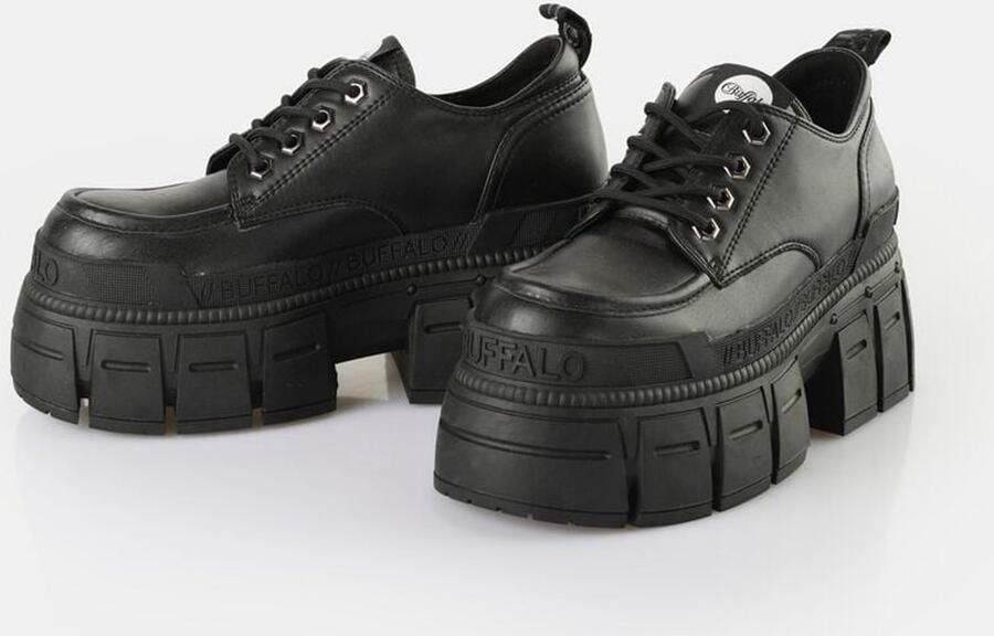 Buffalo GOSPHER LACE UP CS Dames Bikerlaars zwart