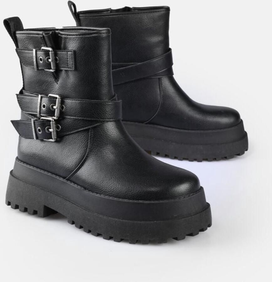 Buffalo PLUTO FARMER BIKER Dames Laars zwart