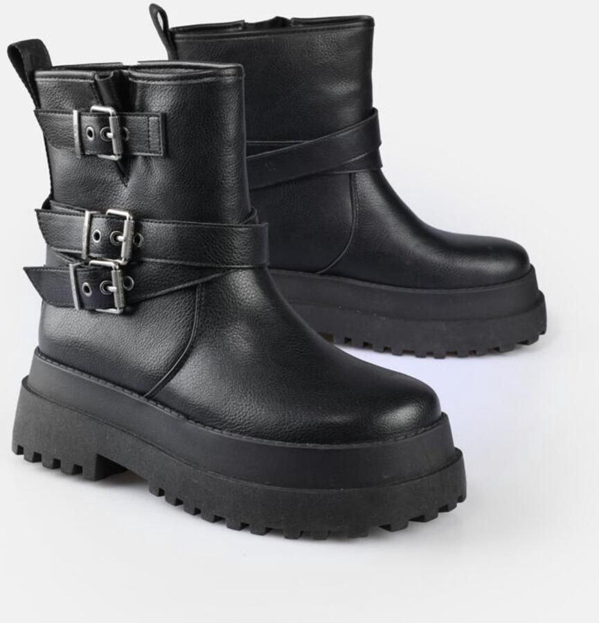 Buffalo PLUTO FARMER BIKER Dames Laars zwart