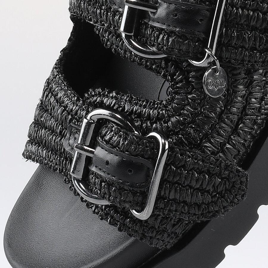 Buffalo RAYA ARI BO Dames Sandaal zwart