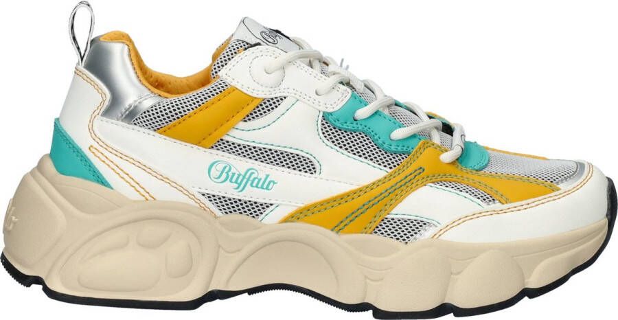 Buffalo Cld Run Rt Trendy Sneakers Dames silver orange green maat: 40 beschikbare maaten:36 37 38 39 40 41