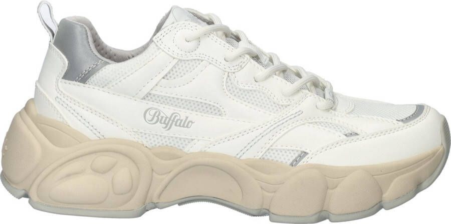 Buffalo Cld Run Rt Trendy Sneakers Dames white silver grey maat: 38 beschikbare maaten:36 37 38 39 40 41