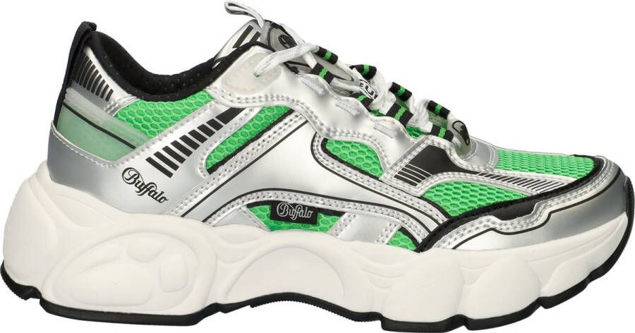 Buffalo CLD Run Jog Sneakers Laag Zilverkleur