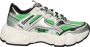 Buffalo CLD Run Jog Sneakers Laag Zilverkleur - Thumbnail 1