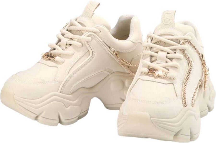 Buffalo Sneakers binaire ketting 2.0 vegan 1630638 schoenen Beige Dames