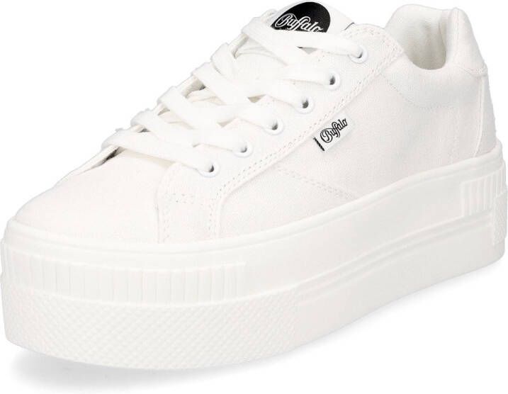 Buffalo Plateausneakers met memory foam vrijetijdsschoen halfschoen veterschoen