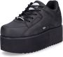 Buffalo Vegan Nubuck Damessneakers Black Dames - Thumbnail 1