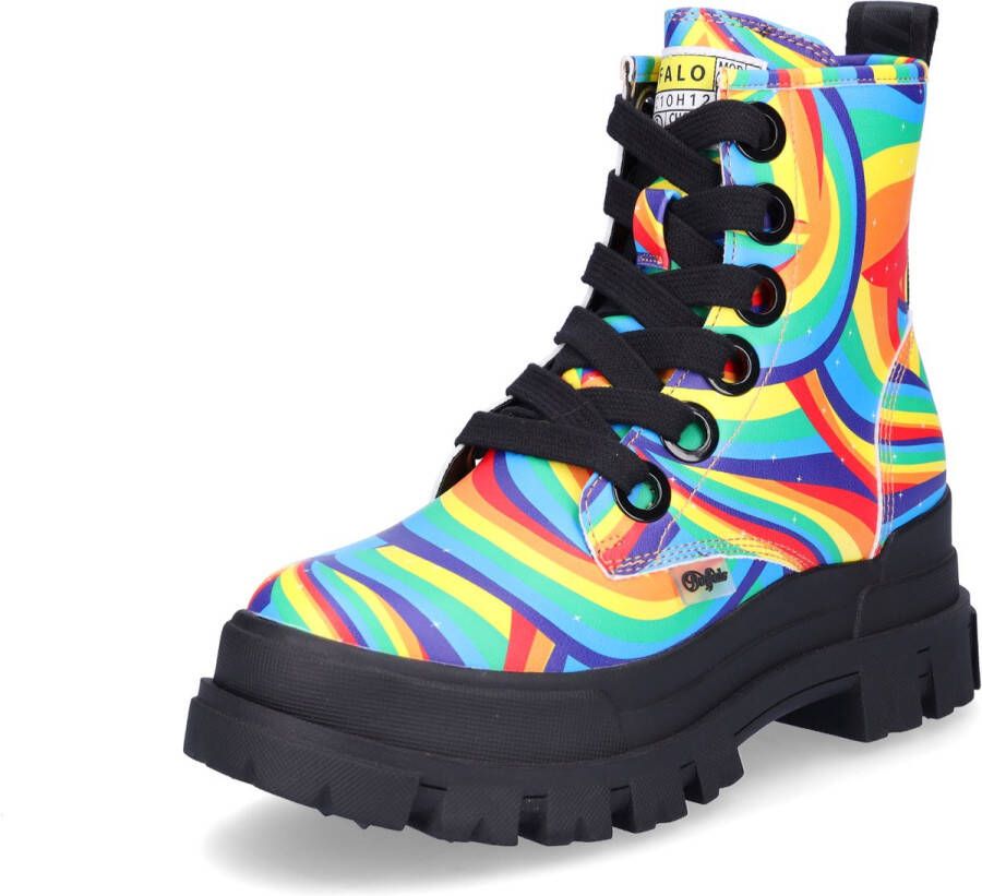 Buffalo dames veterboot Aspha Lace-up Hi multi
