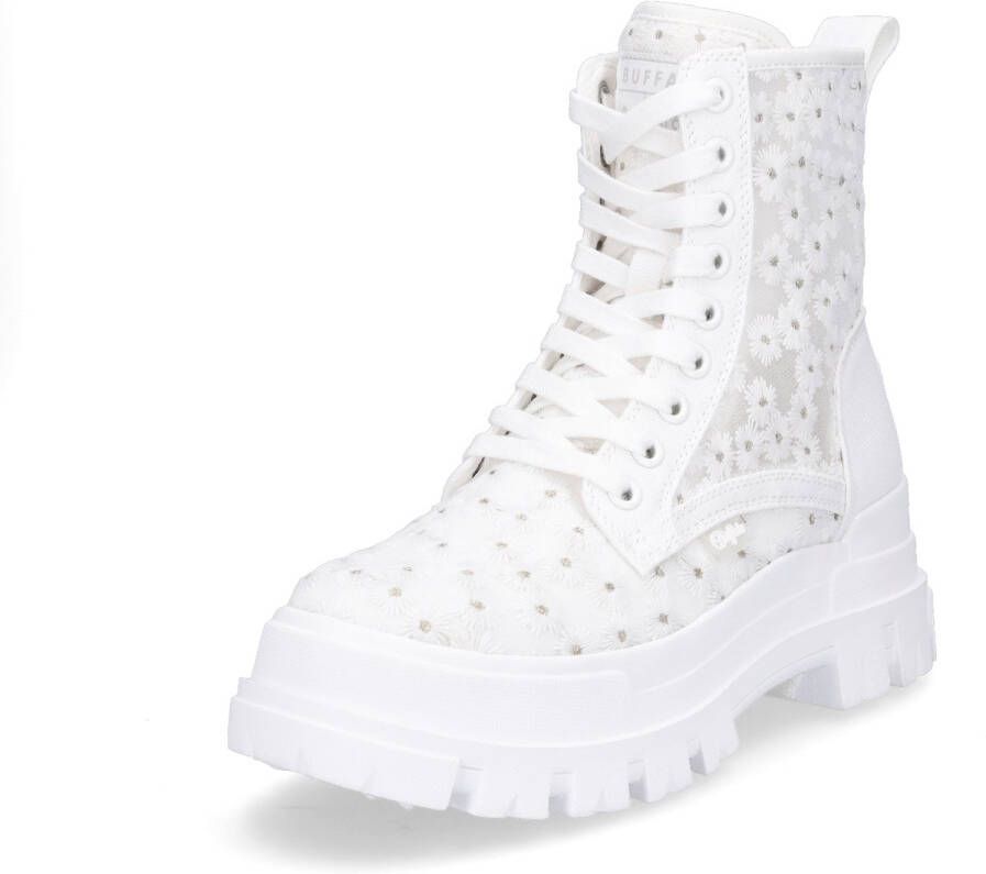 Buffalo dames veterboot Aspha RLD Bloom wit