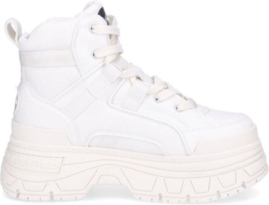 Buffalo Veterschoenen FUSION HYB MID VEGAN enkellaars high top sneaker plateau hak met memory foam