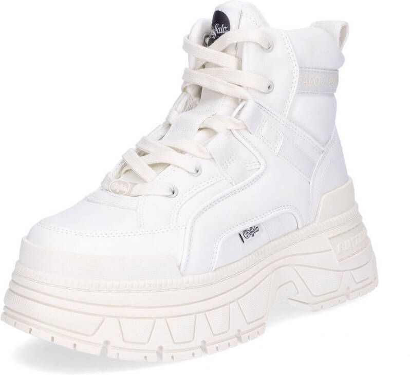 Buffalo Veterschoenen FUSION HYB MID VEGAN enkellaars high top sneaker plateau hak met memory foam