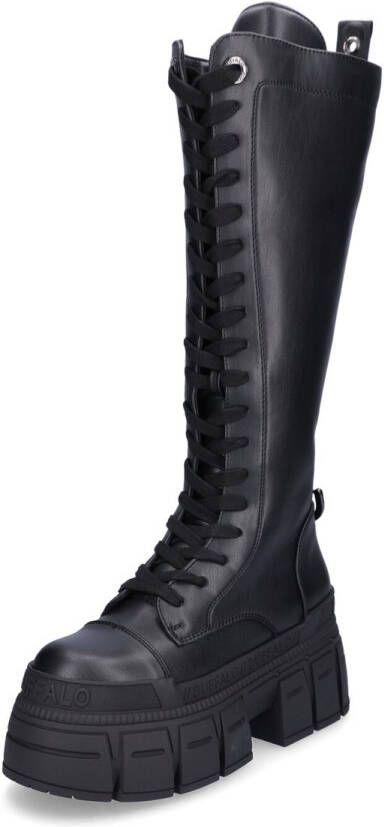 Buffalo dames veterlaarzen Gospher Lace Up Hi zwart