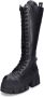 Buffalo dames veterlaarzen Gospher Lace Up Hi zwart - Thumbnail 1